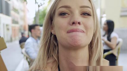 Premium Slut's First CUM Swallow