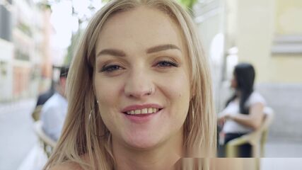 Premium Slut's First CUM Swallow